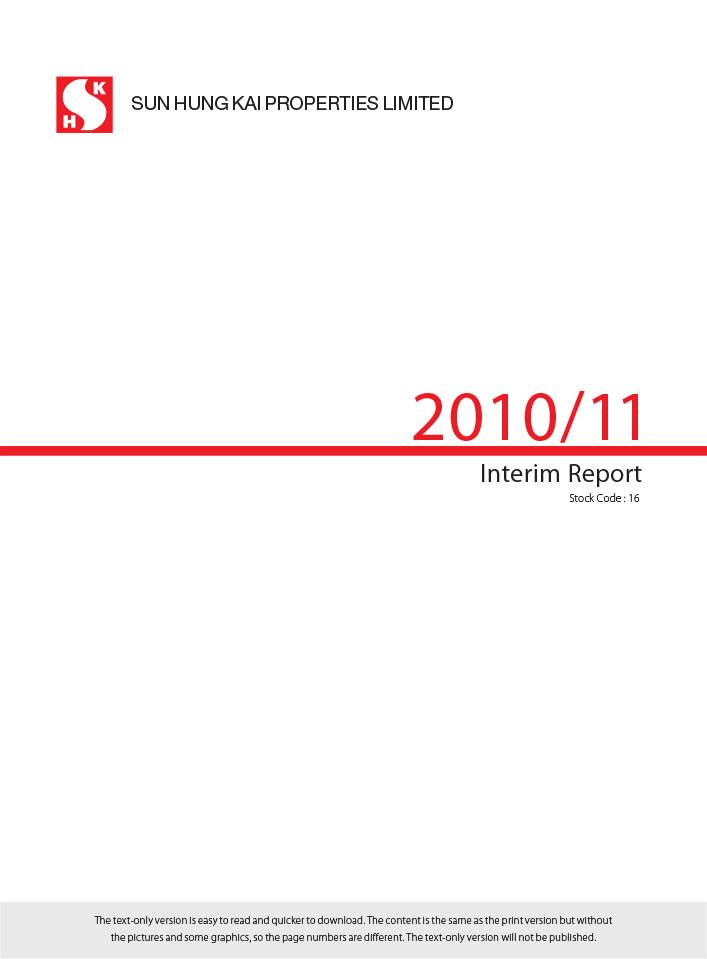 Interim Report 2010/11 (Text Only)